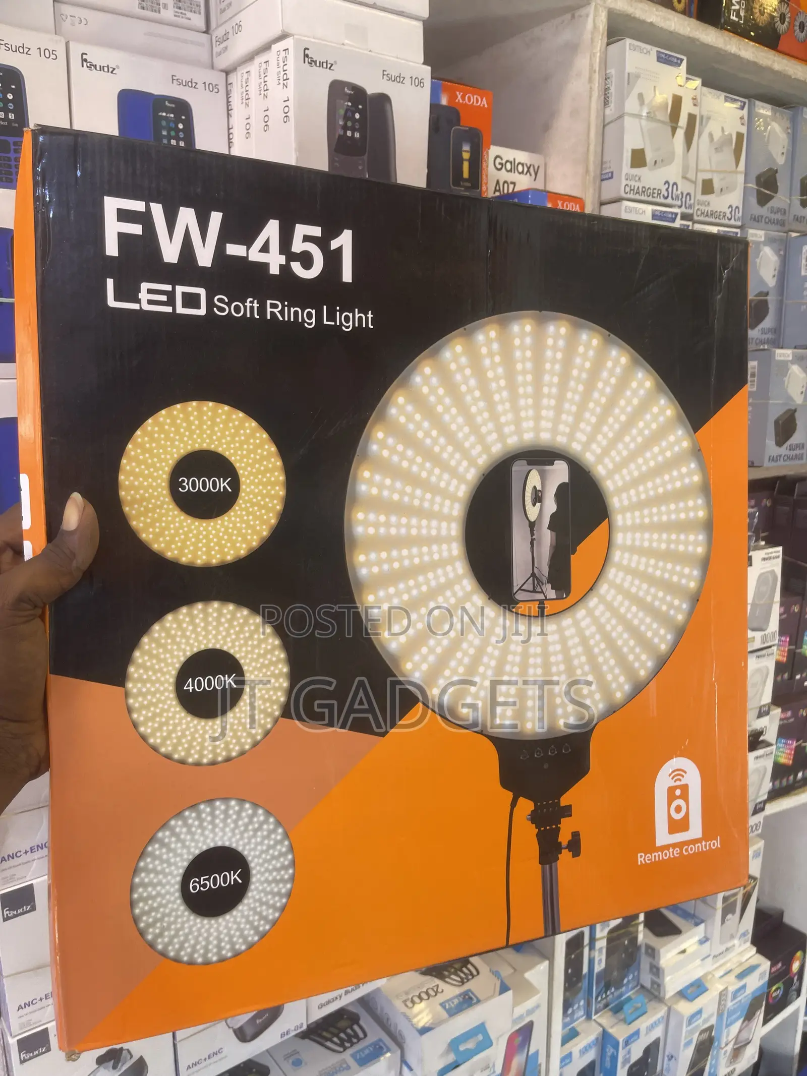 FW LED Soft Ring Light With Tripod (FW-171/321/451)