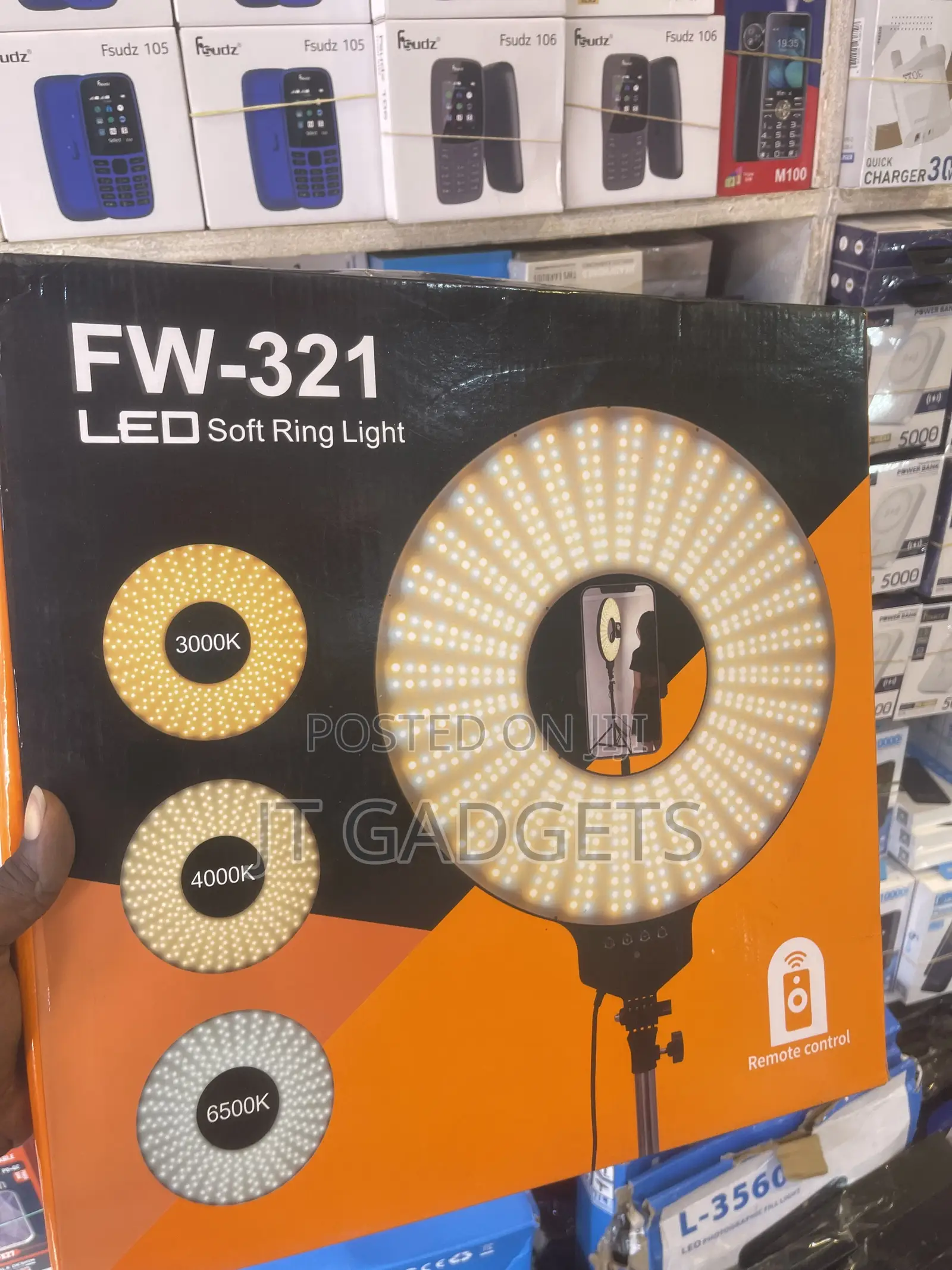 FW LED Soft Ring Light With Tripod (FW-171/321/451)