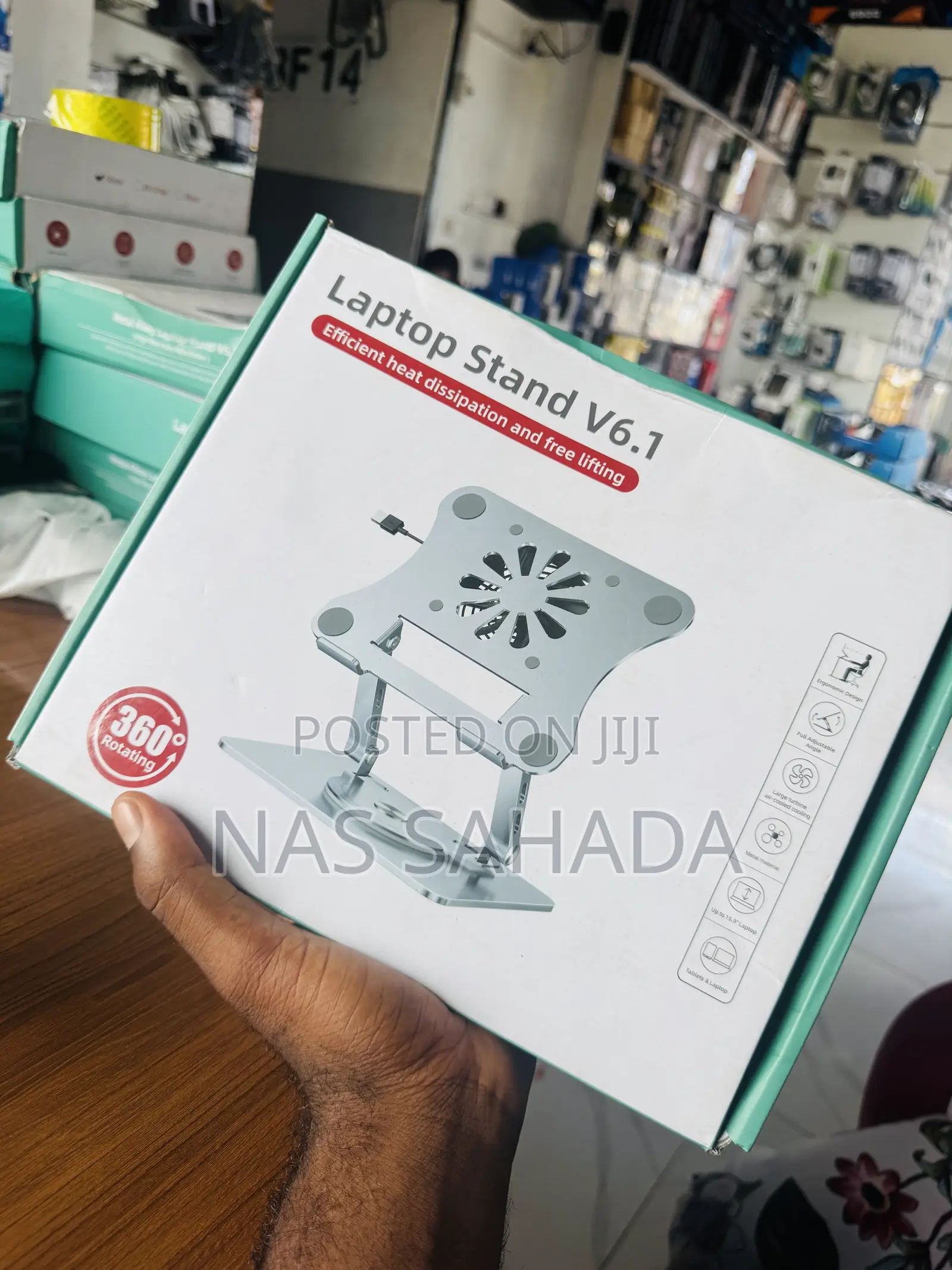 Laptop Stand With 360 Rotating Base