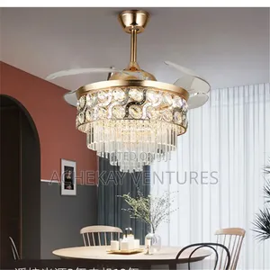 Luxury Crystal Fans Lights and Remote Control