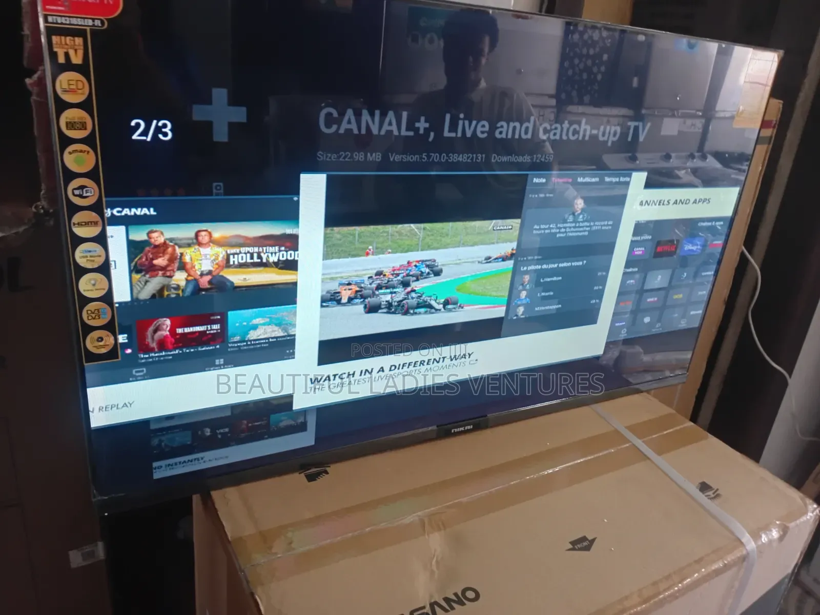 Nikai Smart TV Frameless Design
