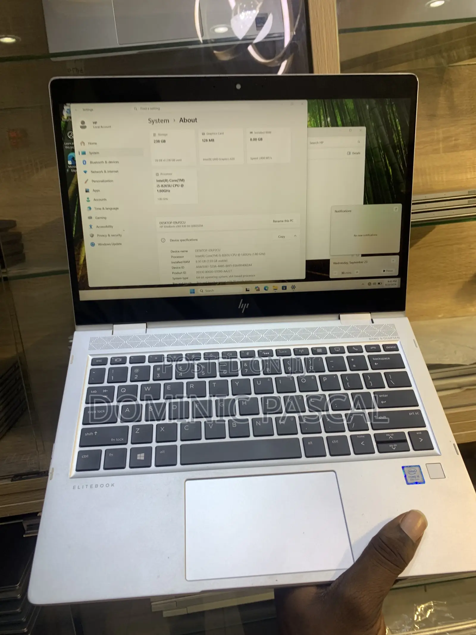 Laptop HP EliteBook x360 830 G6 8GB Intel Core i5 SSD 256GB