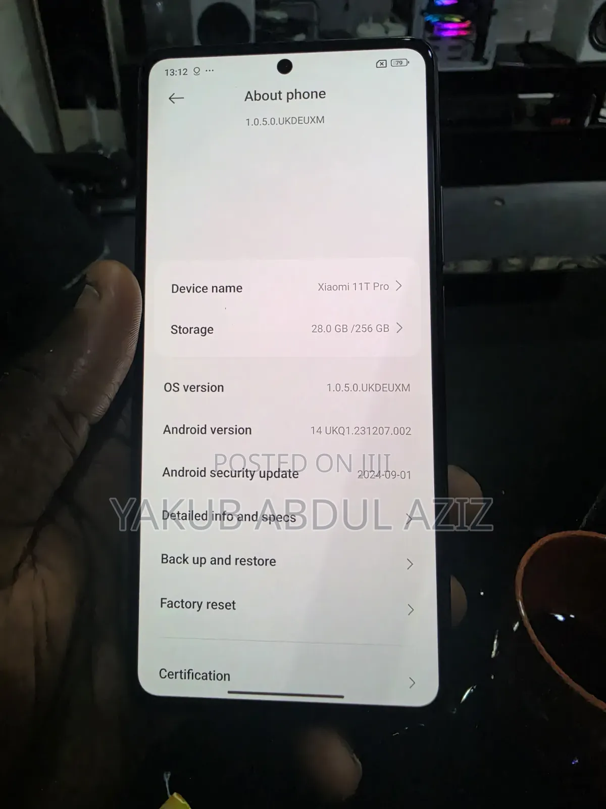 Xiaomi 11T Pro 256 GB Black