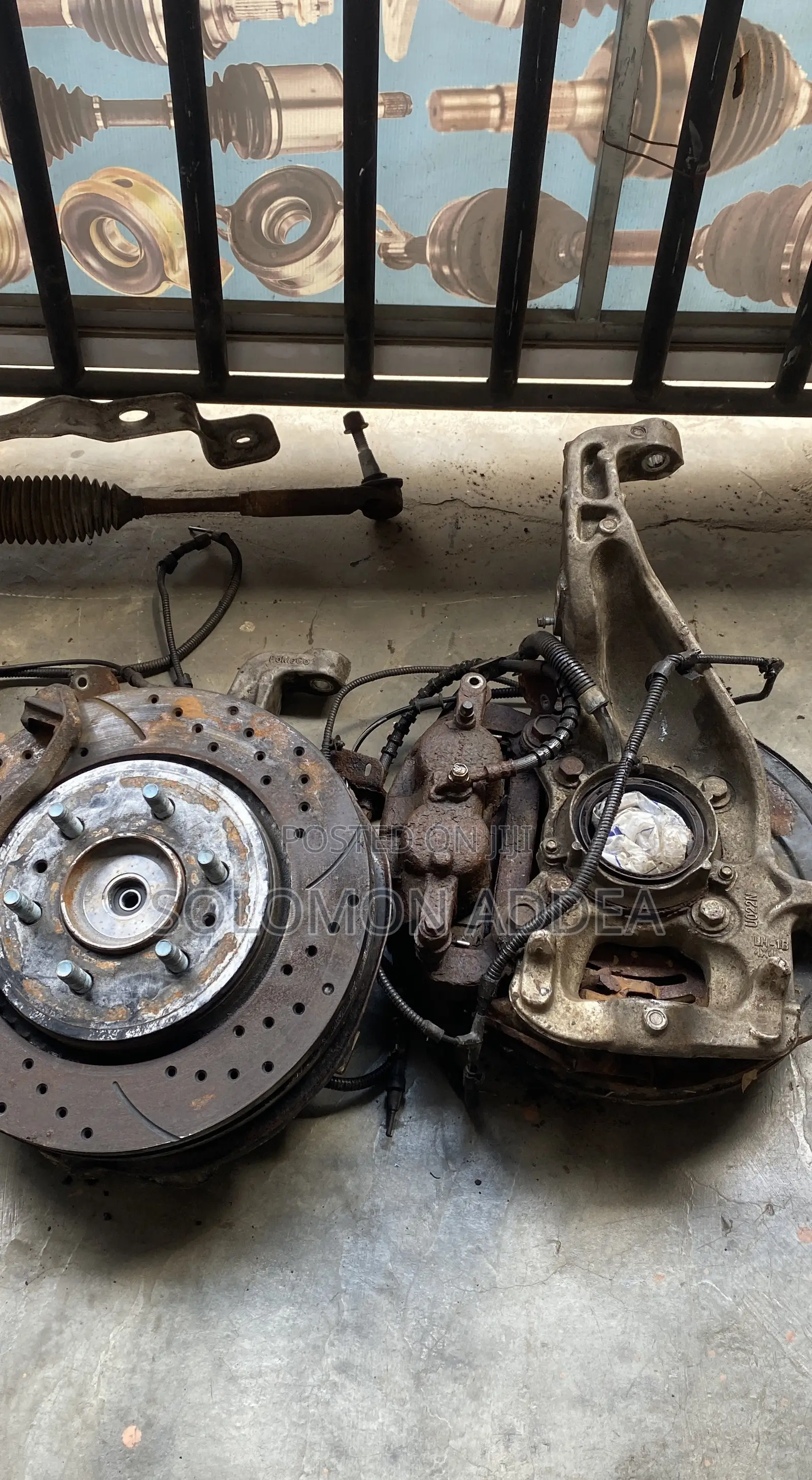 Ford F-150 Complete Front Steering Knuckle and Wheel Hub Assembly.