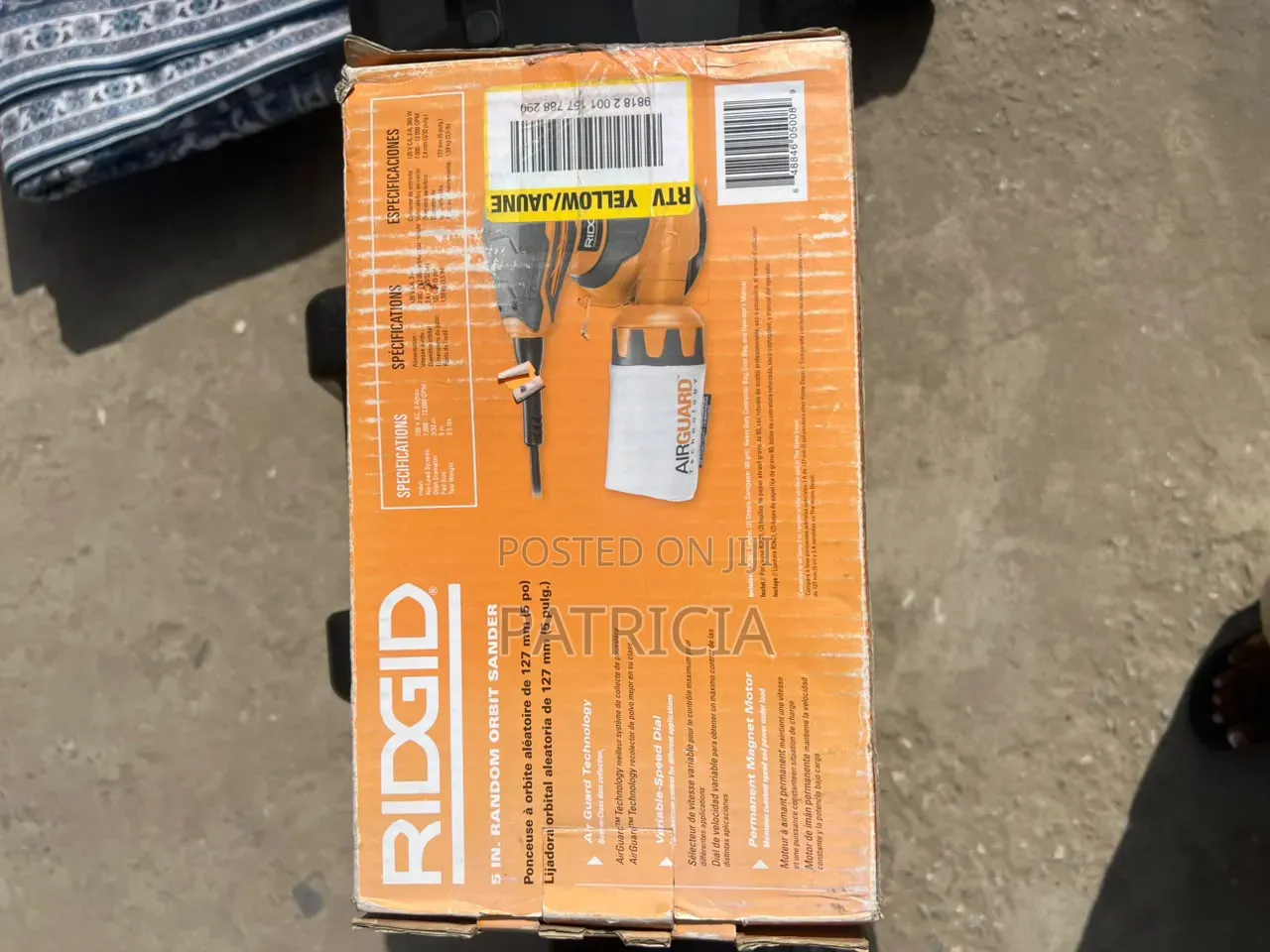 RIDGID R2601 5-Inch Random Orbital Sander