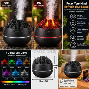 Volcano Mist 3D Flame Aroma Diffuser Air Humidifier