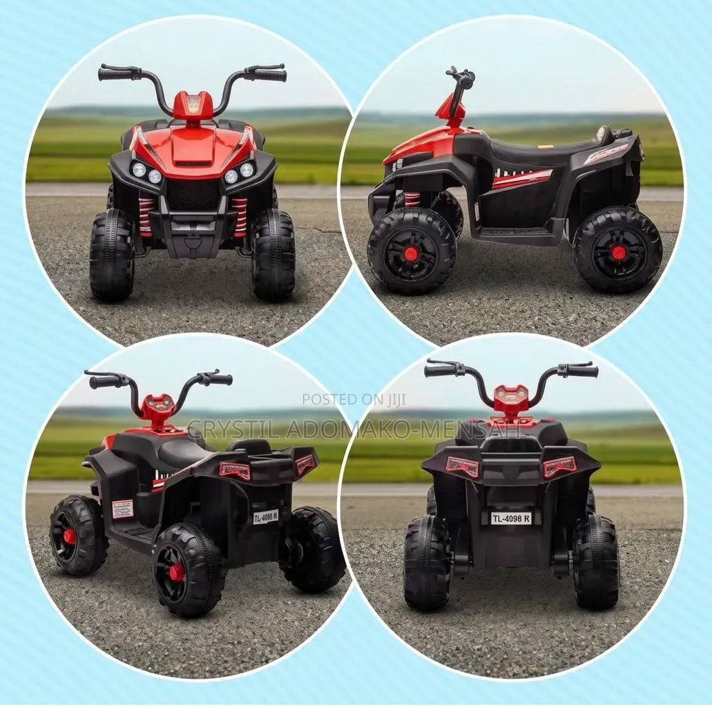 Rechargeable Kids Electric ATV Quad Bike – Red Black