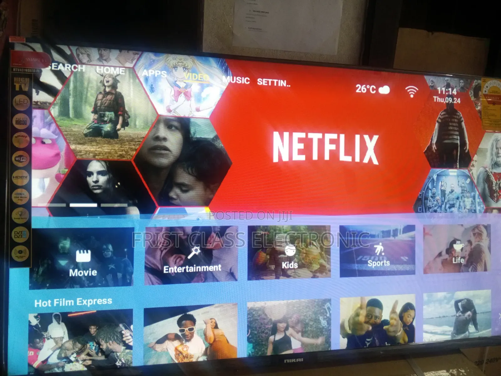 Enjoy Netflix and Chill With Nikai 43 Inches Television