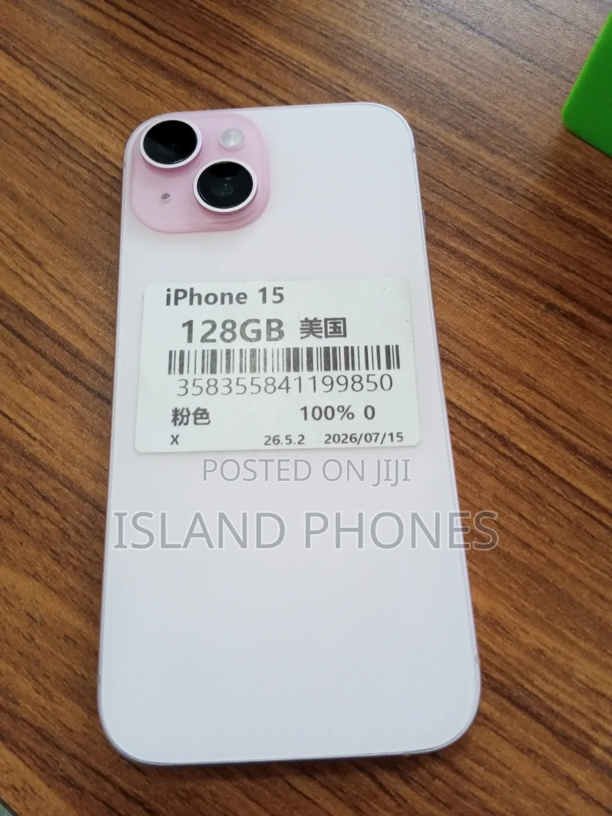 Apple iPhone 15 128 GB Pink