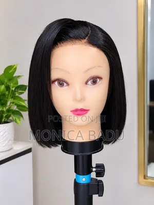 Short Straight Black Wig – Ready to Wear