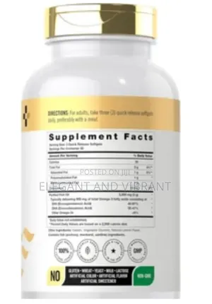 Omega 3 Fish Oil. 3000mg 150 Sftgel
