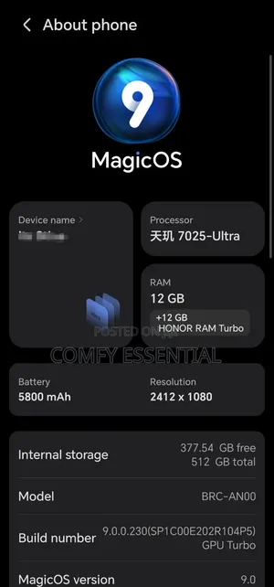 Honor X60 512 GB Black