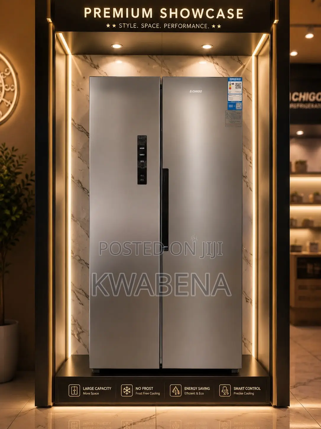 Chigo Side by Side Refrigerator