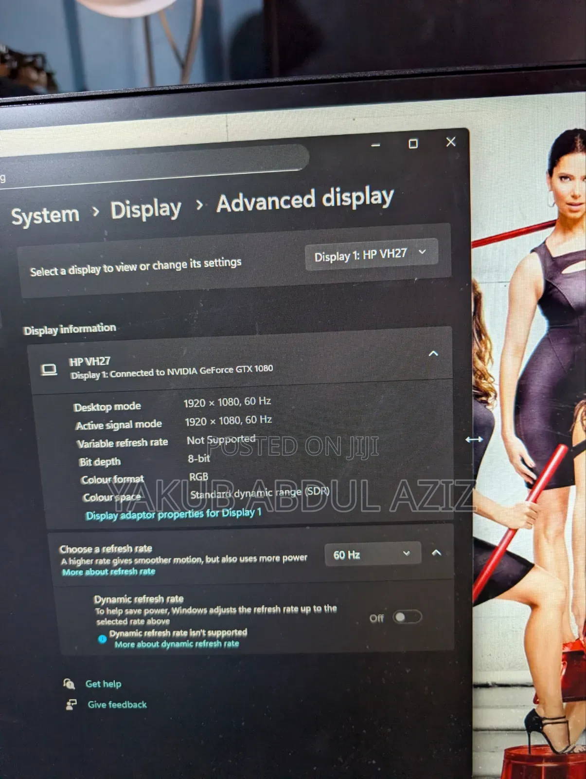 27 Inches Up Edge Less Monitor