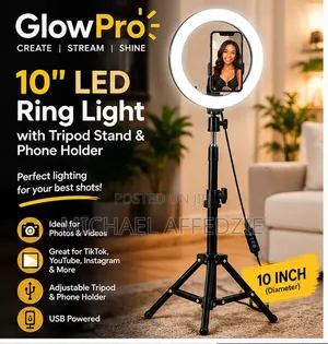 10′′ Ring Light With Tripod Phone Holder
