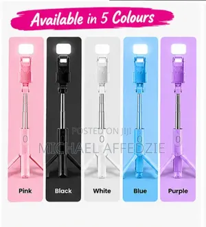 Selfie Stick Tripod With LED Fill Light