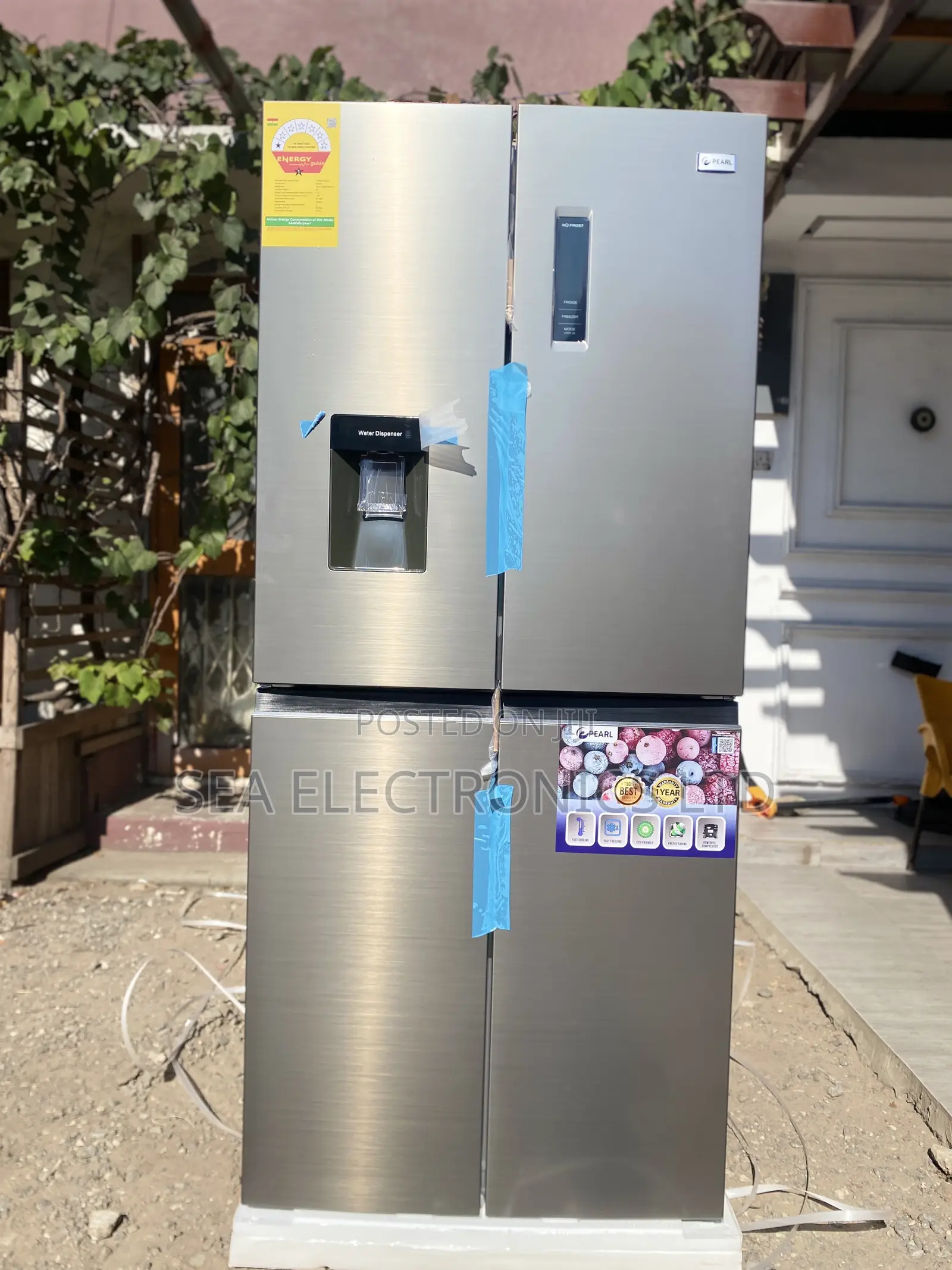 Pearl 4 Doors 421 Litres Fridge With Water Dispenser