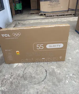 Efficient TCL 55” Qled Smart Screen Television(Black) 