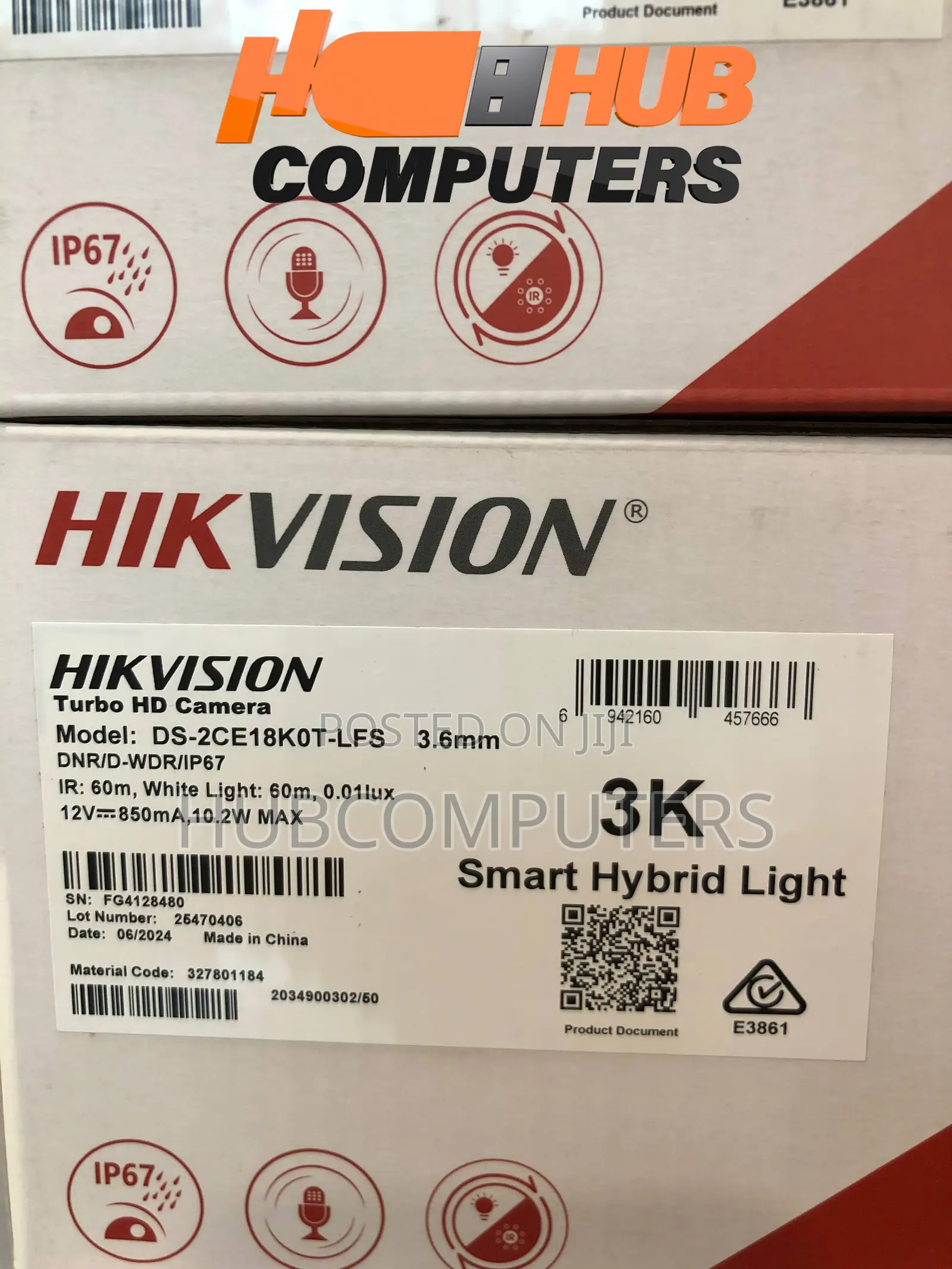 Hikvision DS-2CE18K0T-LFS Smart Hybrid Light Audio Dual Lens Camera