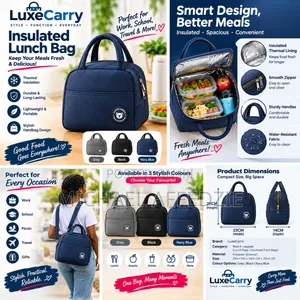 Insulated Lunch Bag – Stylish Thermal Food Tote