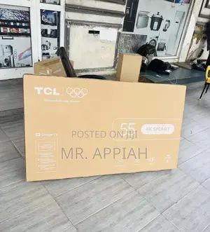 Super Adorable TCL 55” Uhd TV(Android Google).