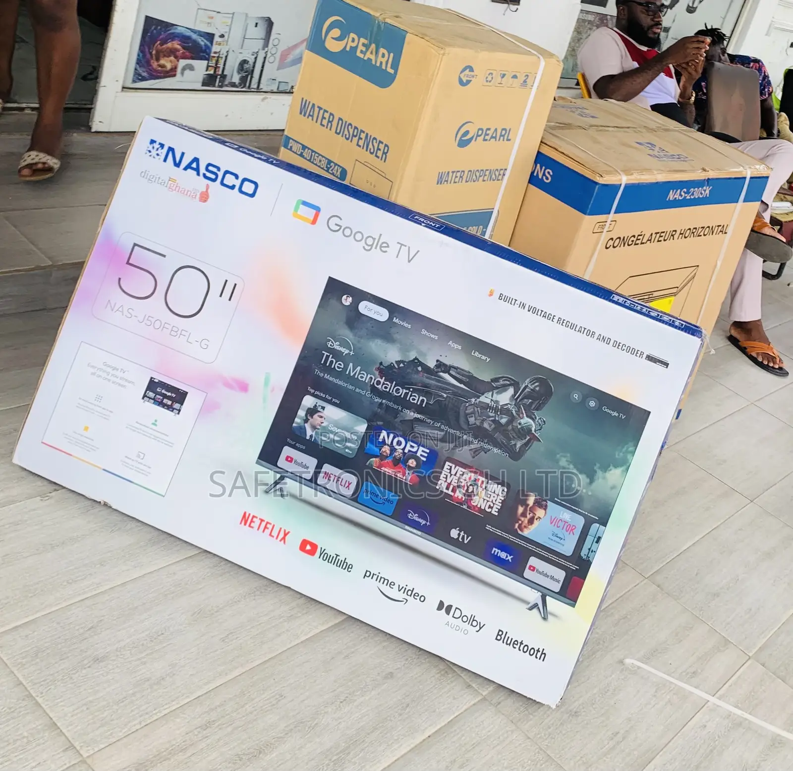 Buy for Less Smart Uhd Android 50 Inch Frameless Nasco TV
