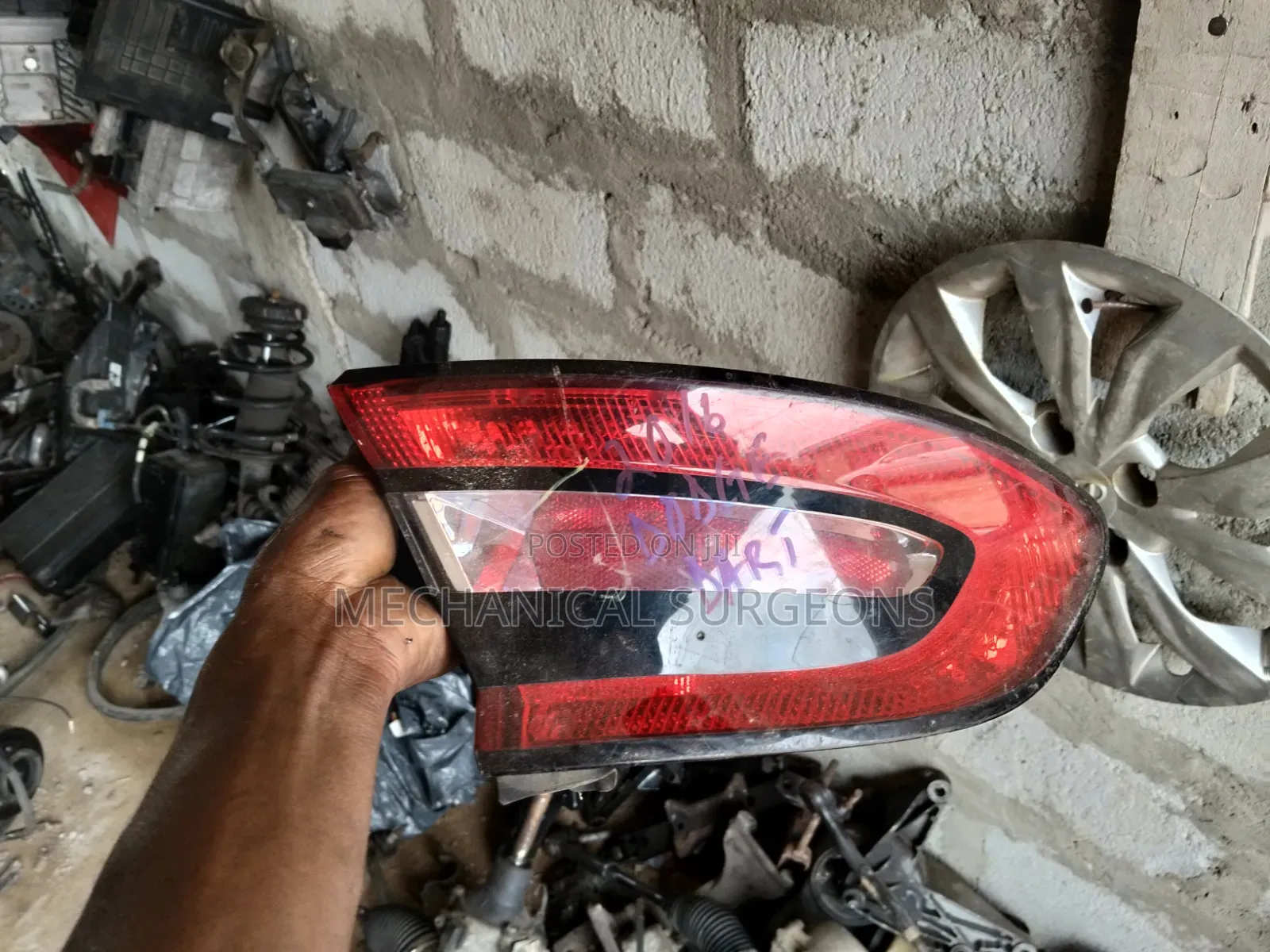 LED Tail Light Assembly for a 2013–2016 Dodge Dart.