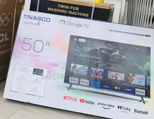 Super Best * Nasco 50 Inch Smart Uhd Android Frameless Led TV