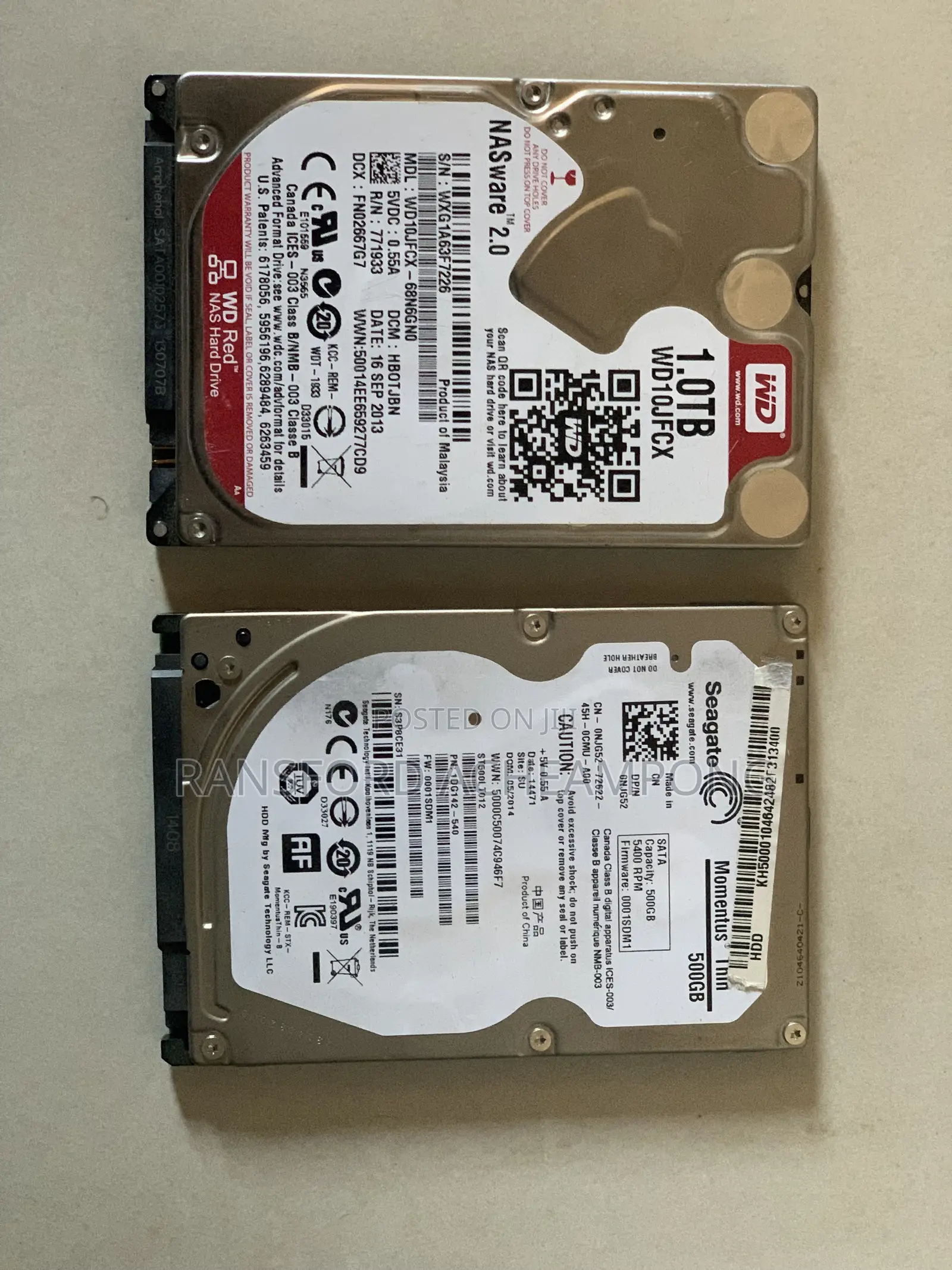 Laptop Hard Drive 1TB 500GB