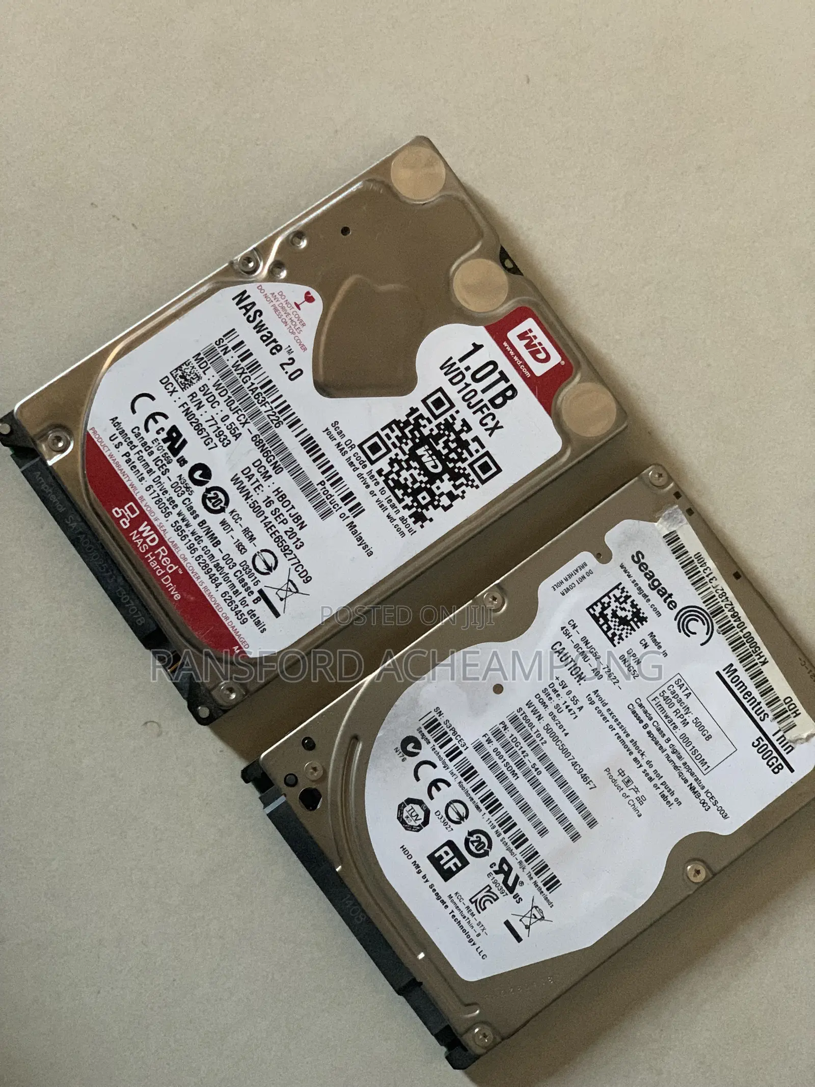 Laptop Hard Drive 1TB 500GB