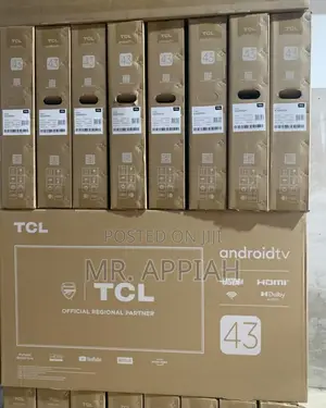Extremely Affordable TCL 43” Smart Android TV(Black)Remote Control