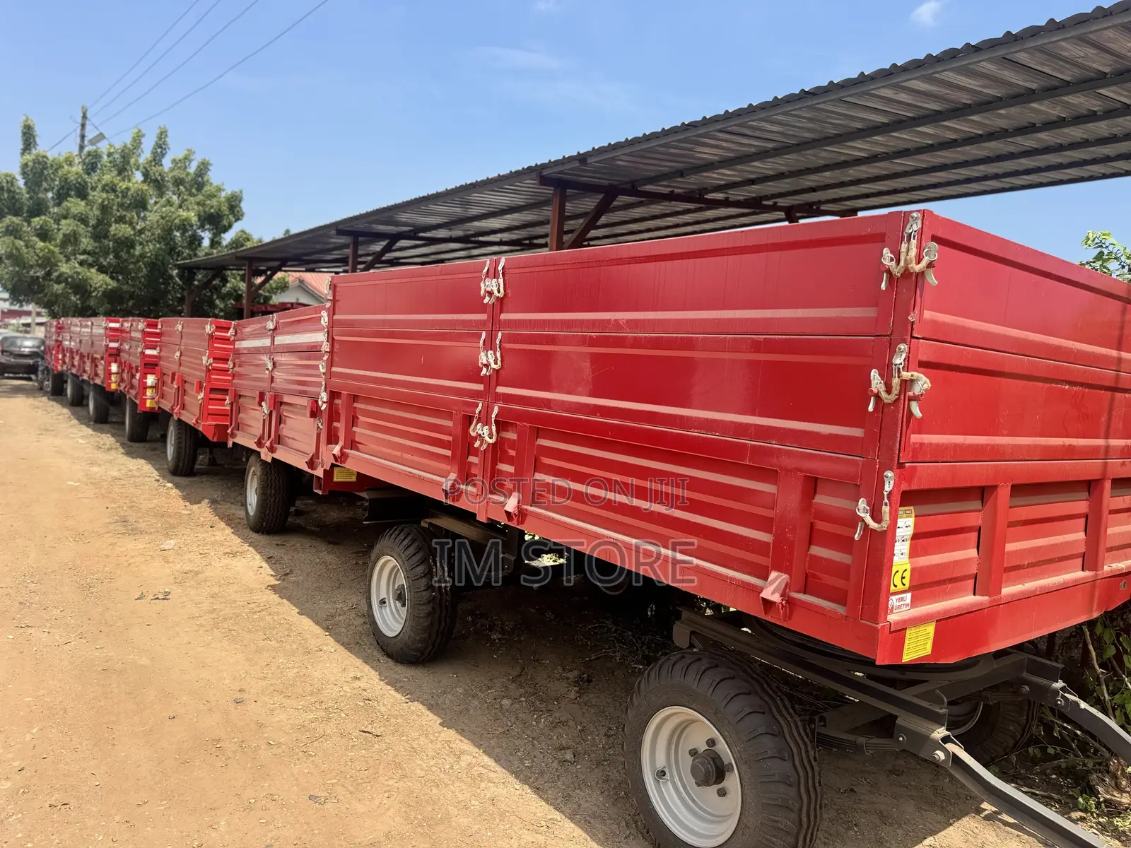 10 Tons Tractor Tipping Trailer
