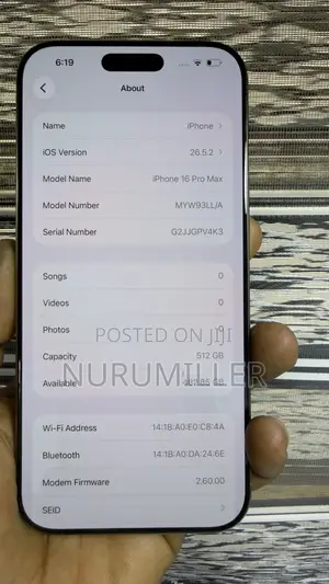 Apple iPhone 16 Pro Max 512 GB Gold