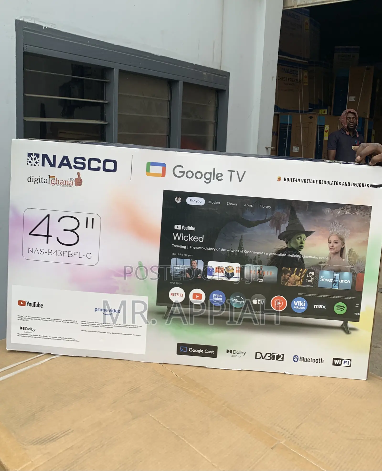 Super Classic Nasco 43” Smart Satellite Television 