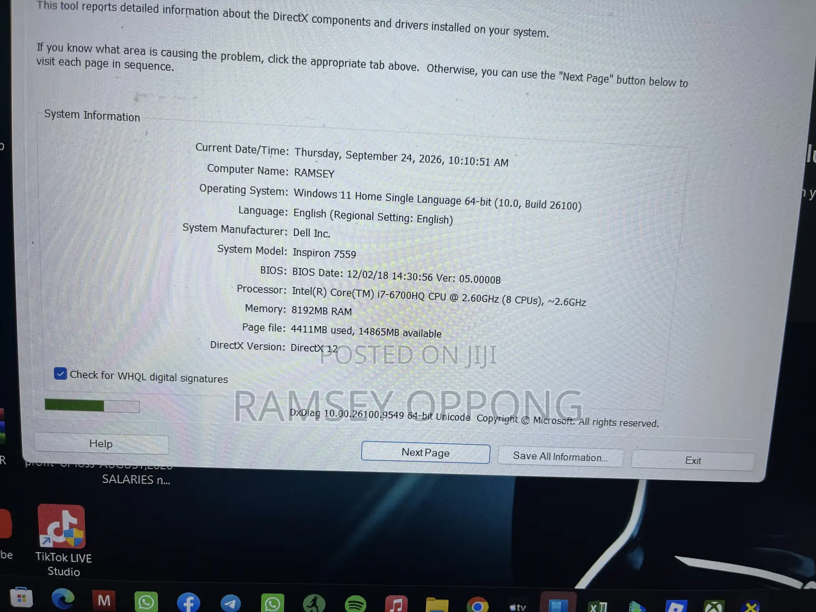 Laptop Dell Inspiron 15 7559 8GB Intel Core i7 HDD+SSD 1T