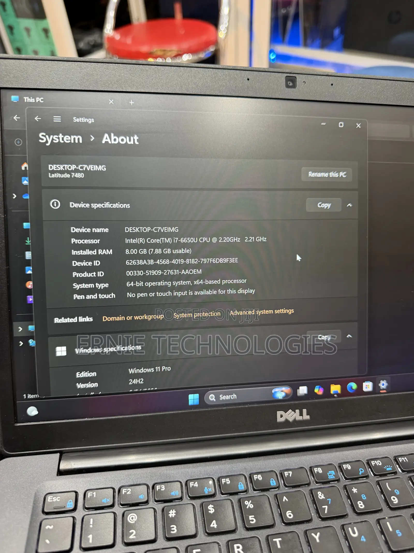 Laptop Dell Latitude 7480 8GB Intel Core i7 SSD 512GB