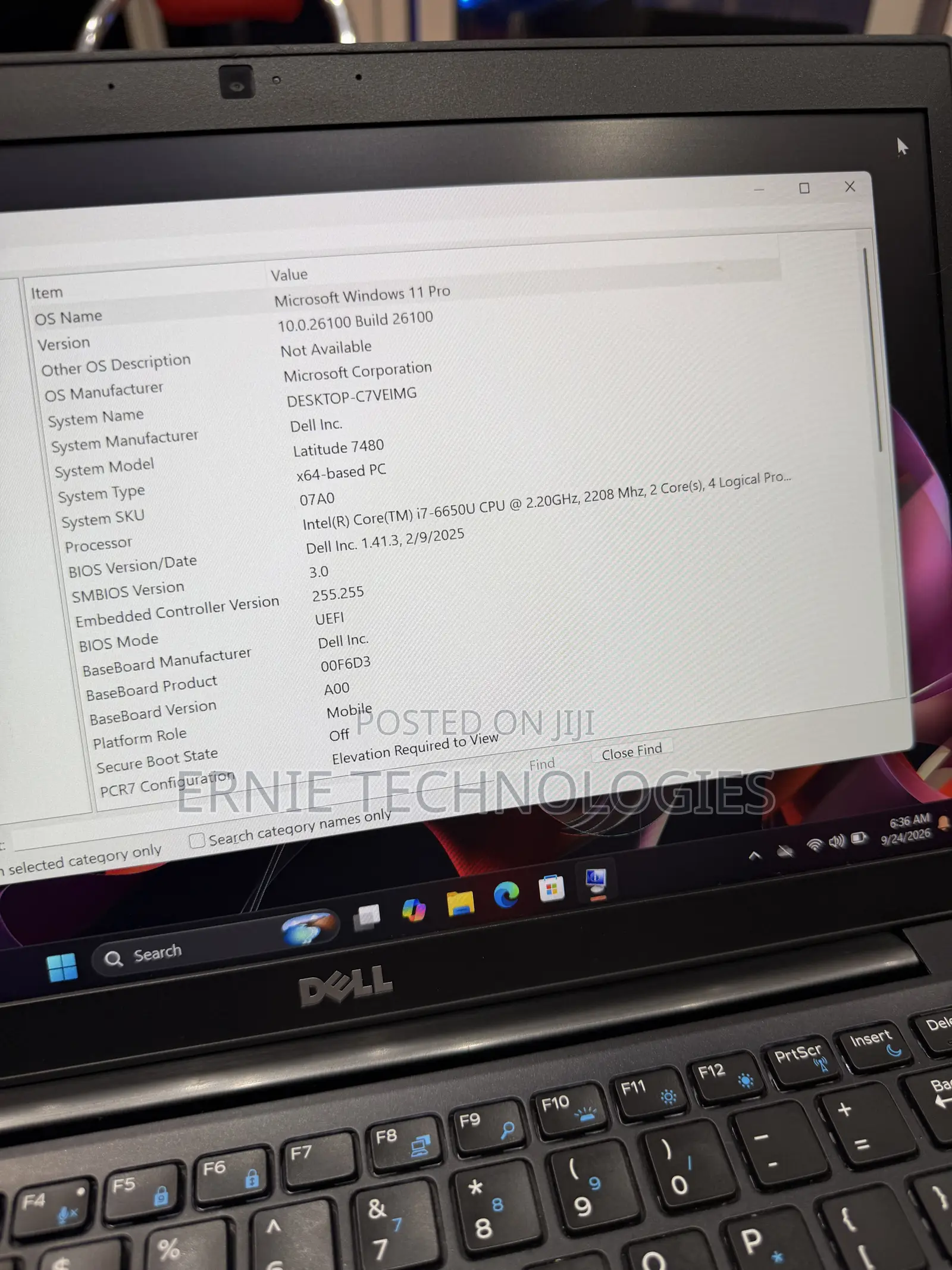 Laptop Dell Latitude 7480 8GB Intel Core i7 SSD 512GB
