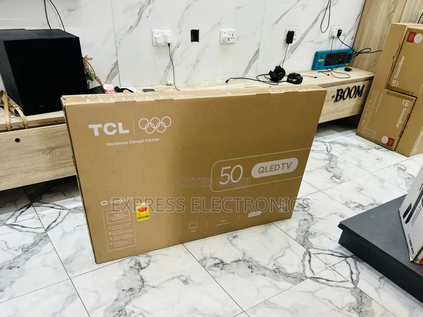 Newly in Box TCL TV 50 Smart Satellite Android FHD QLED
