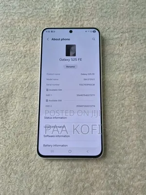 New Samsung Galaxy S25 FE 128 GB White