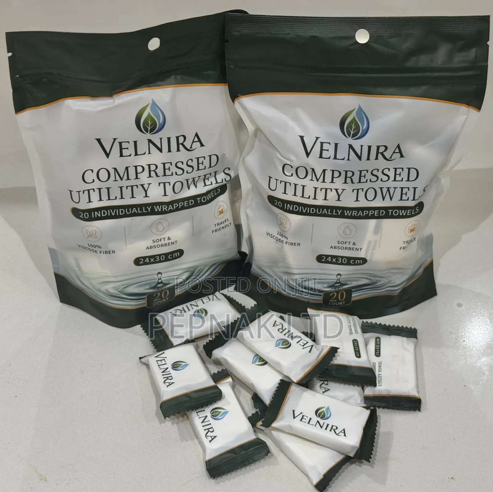 VELNIRA Premium Extra Thick Compressed Towels (20pcs/Pack)