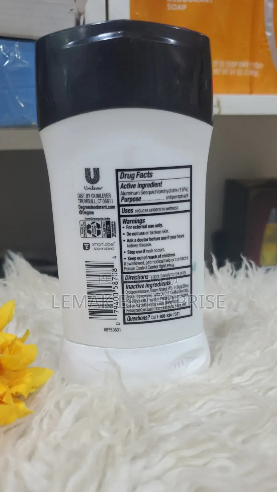 Degree Utraclear+ Black and White (76g) Deo Stick