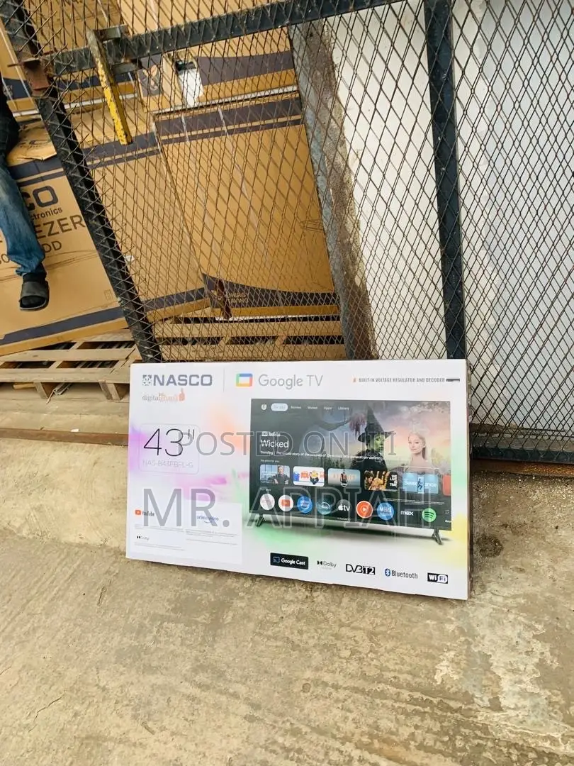 Unique Nasco 43” Full Hd Digital Satellite TV(Black)