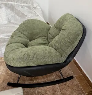 Luxury Green Fabric Rocking Chair | Imported | Super Comfortable