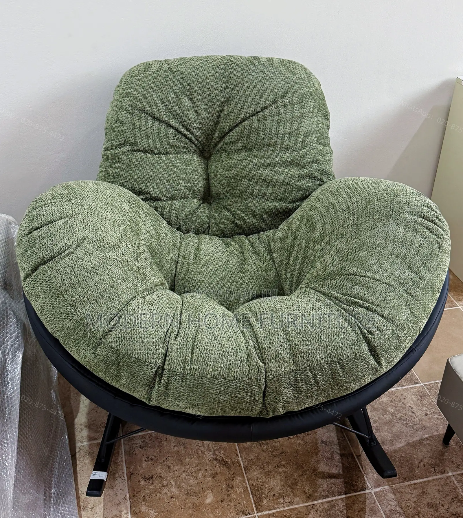 Luxury Green Fabric Rocking Chair | Imported | Super Comfortable