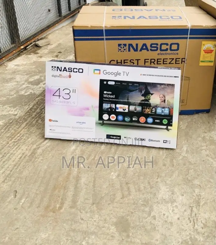 Super Affordable Nasco 43” Led Digital Satellite TV 