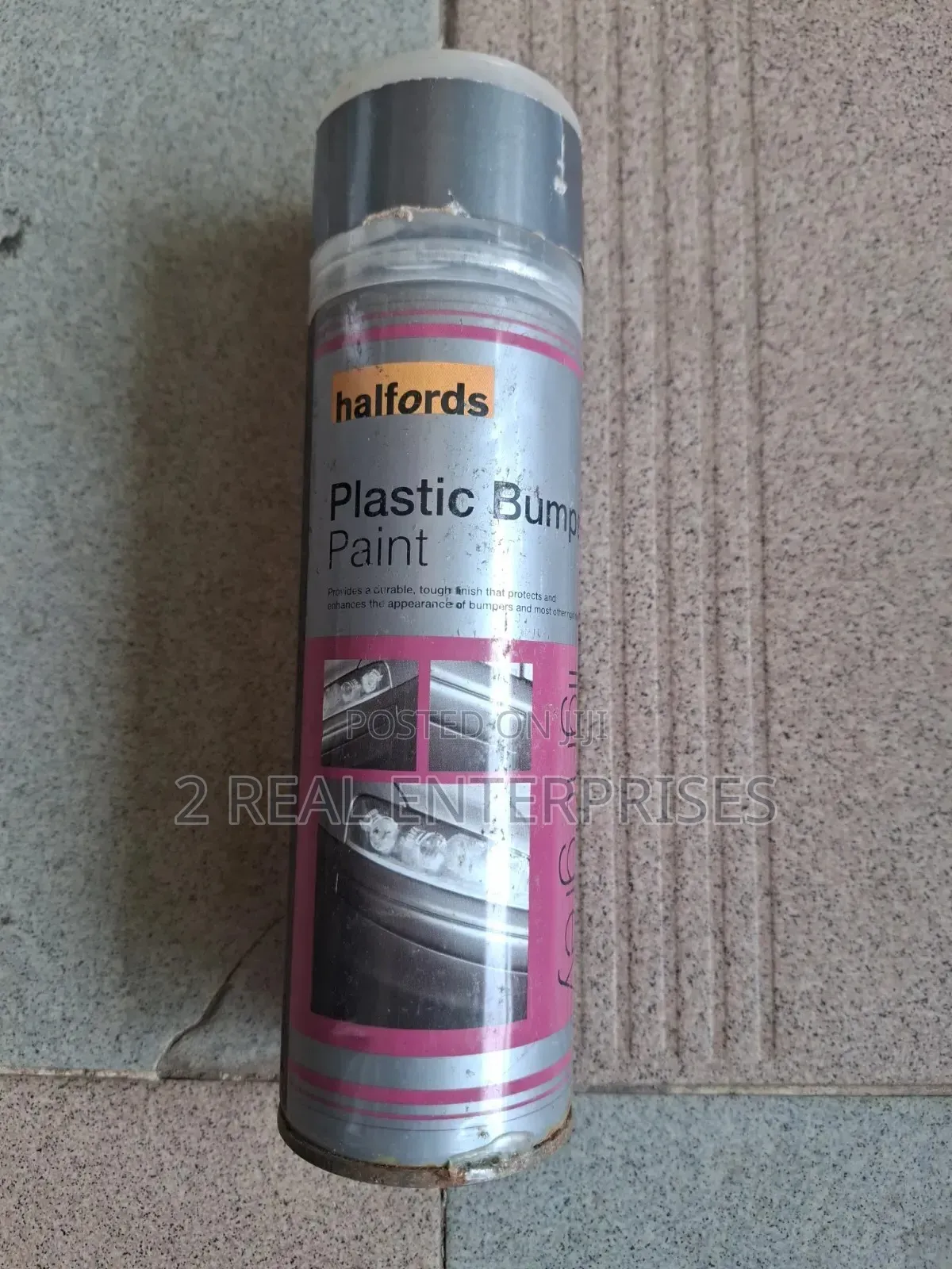 Halfords Plastic Bumper Spray Paint Light Grey 300ml