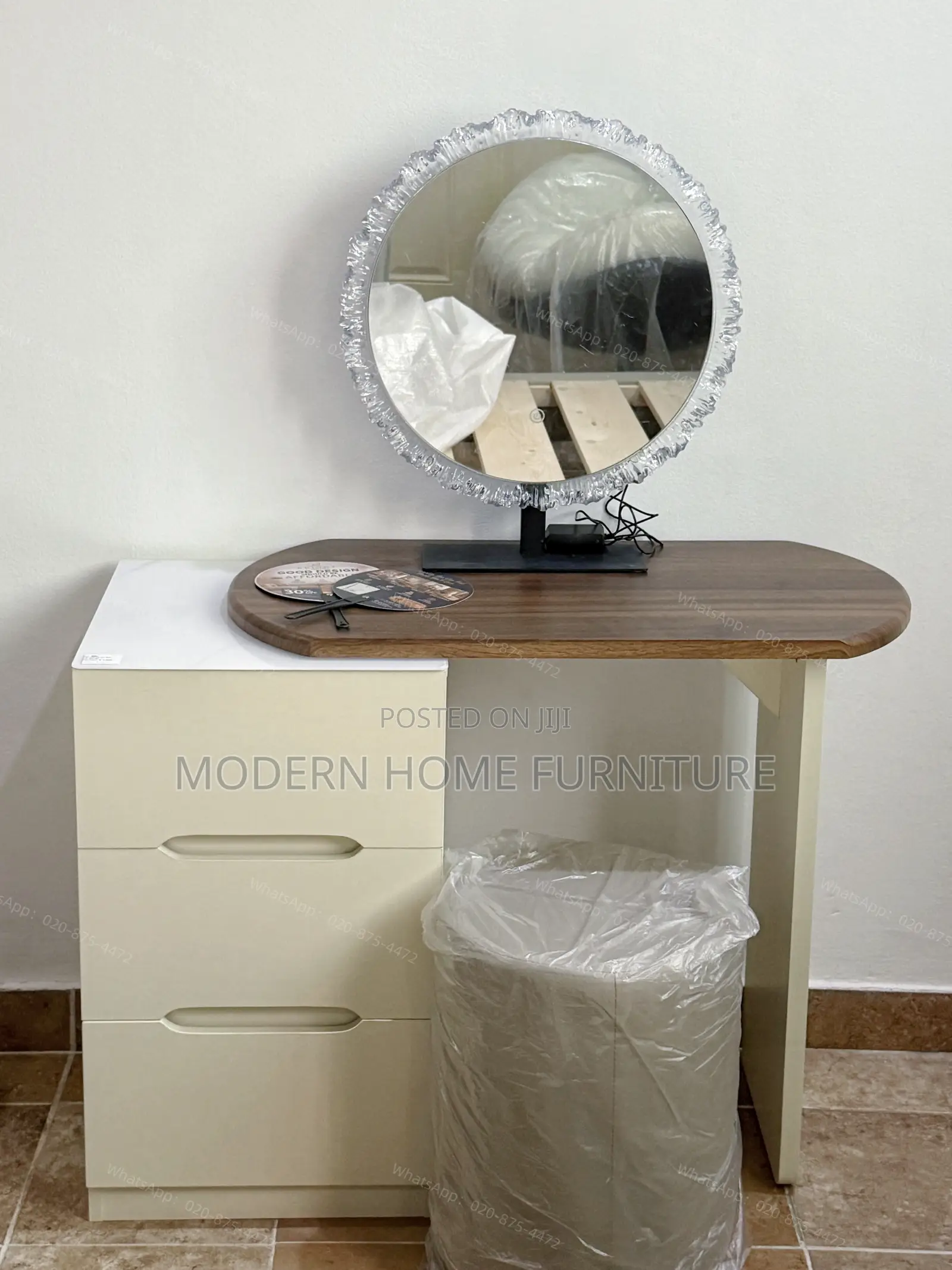 Modern Dressing Table Set | LED Mirror + Chair | Imported