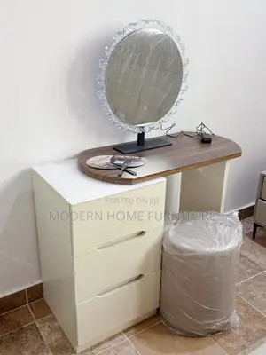 Modern Dressing Table Set | LED Mirror + Chair | Imported