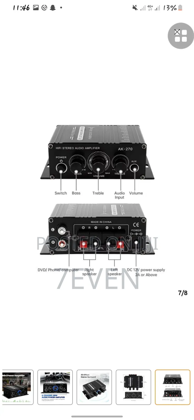 Ak270 Mini Power Amplifier