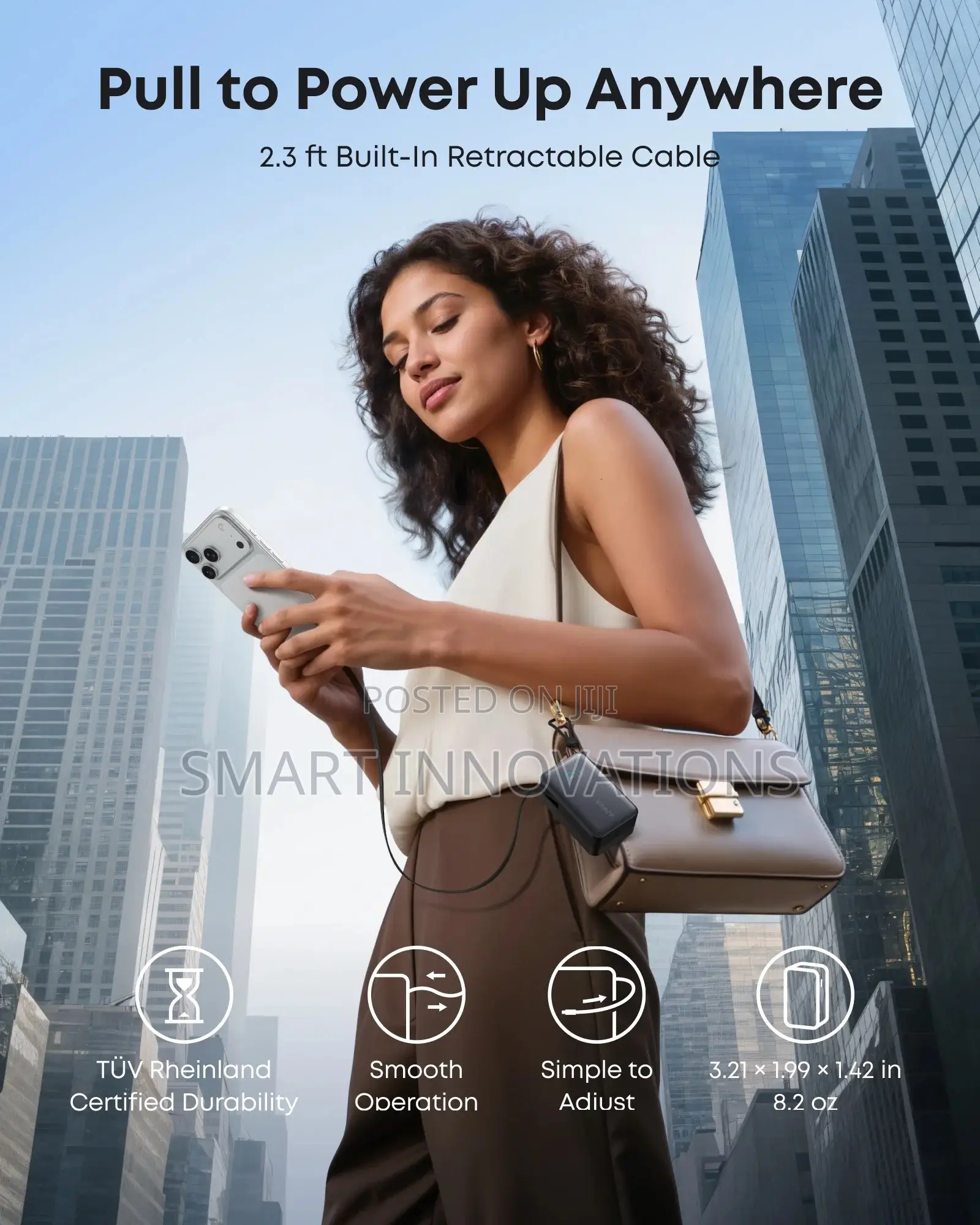 Anker Nano Power Bank (, 45W, Built-in Retractable USB-C Cable)